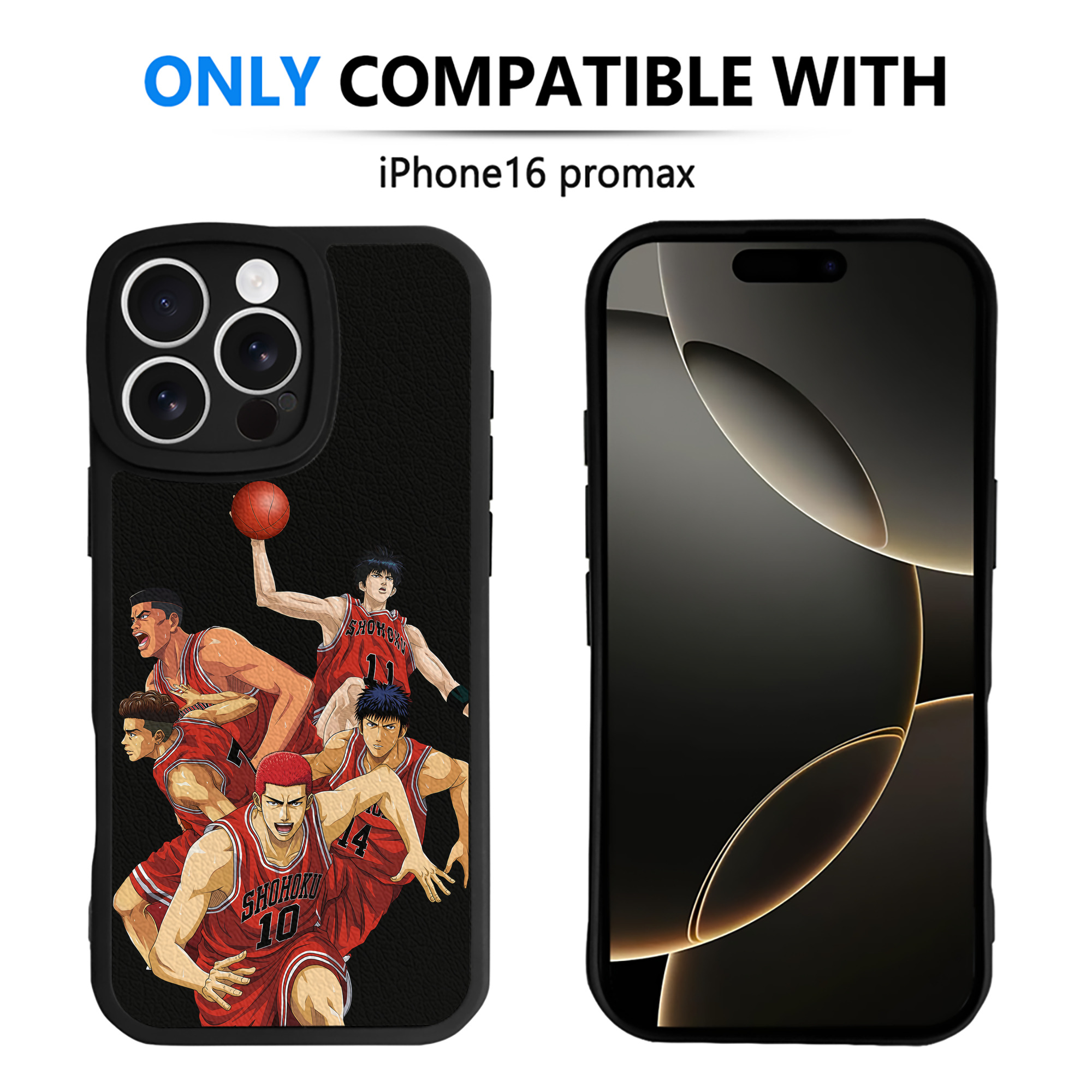 （画像用） SLAM DUNK／スラムダンク 【iPhone 16シリーズ対応】シリコンスマホケース（レザー調） 材質：シリコン
